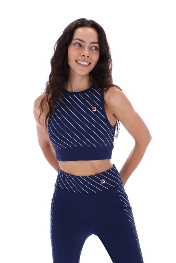 חולצת חזייה מפוספסת סיכת Fila Karla